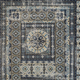 13' X 15' Abstract Power Loom Distressed Area Rug